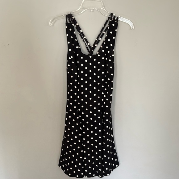 Rampage Dress Polka Dot Black White 1999 Y2K jr 3 - Picture 1 of 7